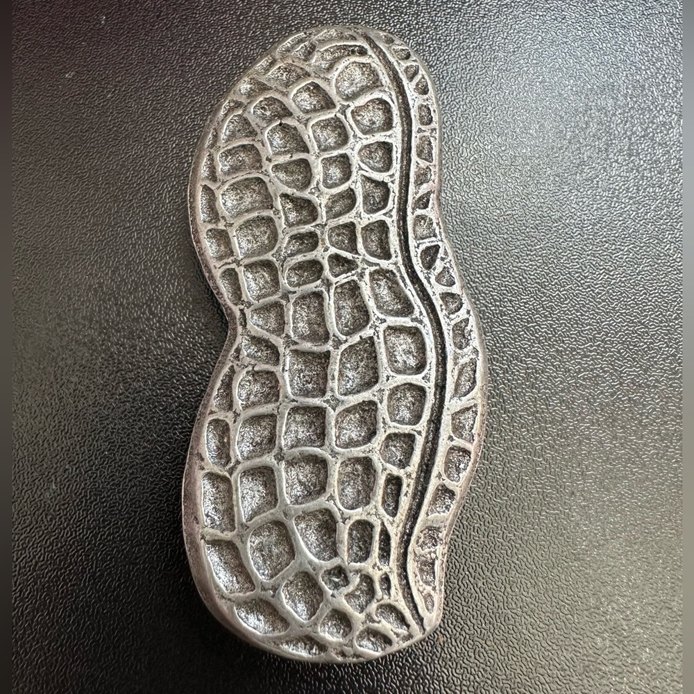 Vintage Fridge Peanut Magnet Metal